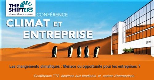 Affiche de la conférence TTS Climat et entreprise